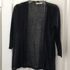 FINAL MARKDOWN LADIES sheer open cardigan large